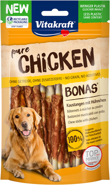 Vitakraft Vitakraft pure Chicken Bonas - Tyggepinde med rent kyllingekød thumbnail
