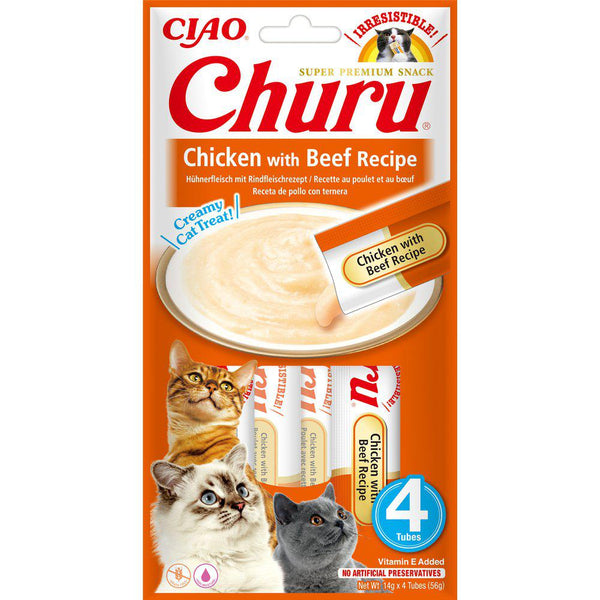 CHURU Kattegodbid, Churu Kylling/Okse, flydende katte snack thumbnail