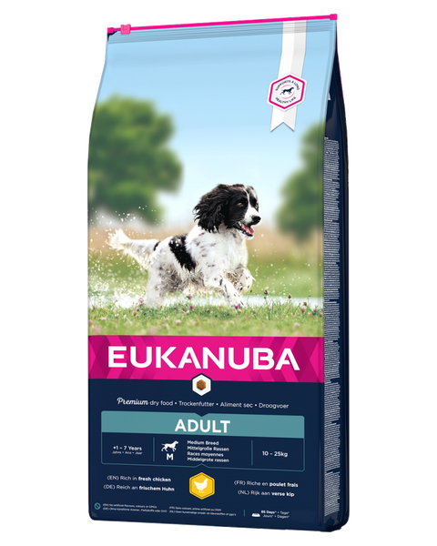 Eukanuba Eukanuba foder til voksne mellemstore hunde 12 kg thumbnail