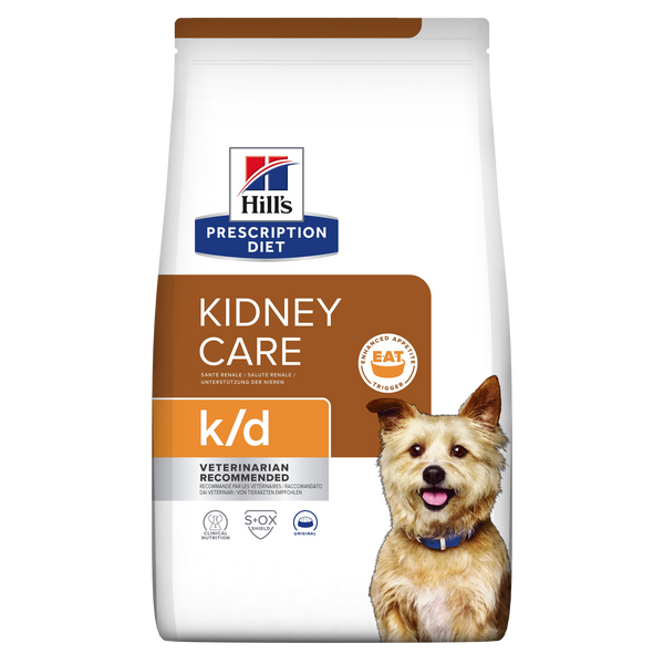 Se Hills Prescription Diet Hill's PRESCRIPTION DIET k/d Kidney Care tørfoder til hunde med kylling hos Os Med Kæledyr