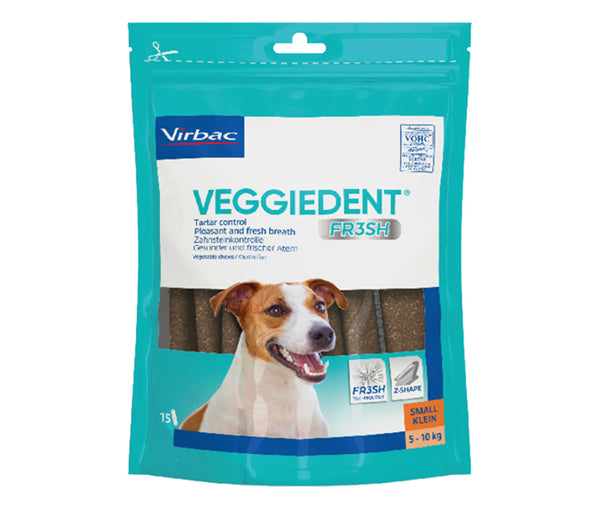 Virbac Virbac veggiedent small 15 stk - Velegnet til hunde mellem 5-10 kg. thumbnail