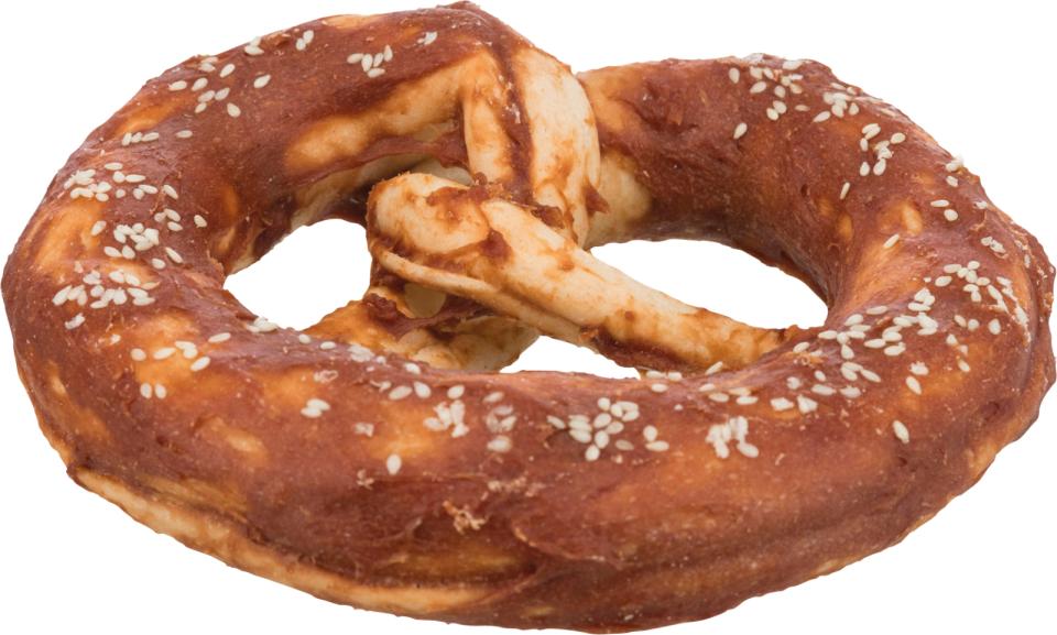 Kødben,  Pretzel med andesvøb (oksehud indeni)