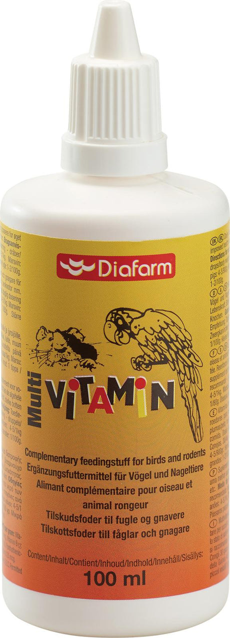 Vitamindråber til fugle, kaniner og gnavere fra DIAFARM