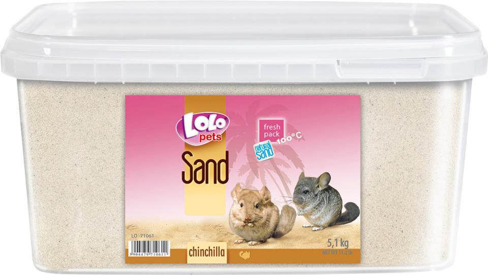 Chinchilla sand fin i æske