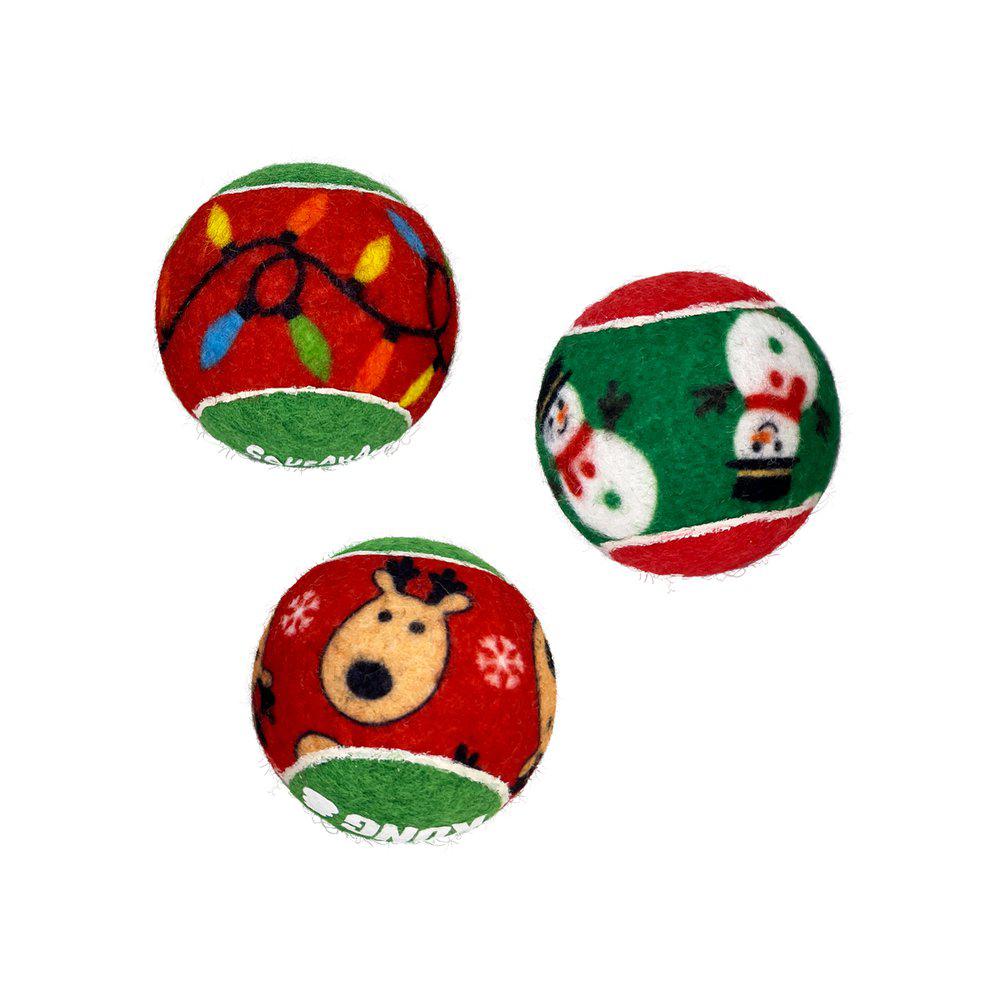 Kong - Holiday Squeakair Ball 6-pack, Medium