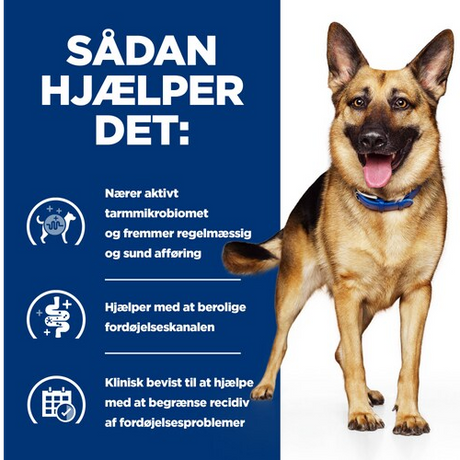 Sadan helseprd Hill's Prescription Diet Gastrointestinal Biome til hunde, Stew med kylling og grøntsager.