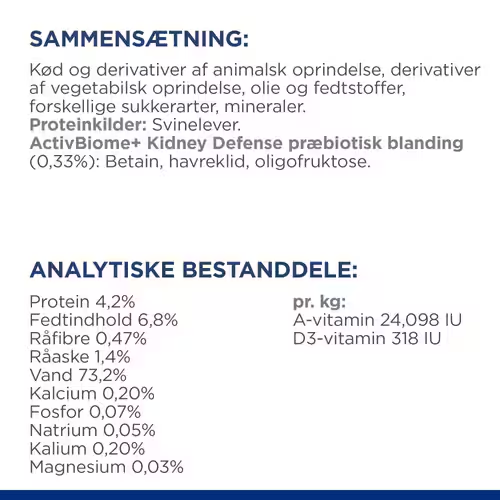 Hill's PRESCRIPTION DIET k/d Kidney Care hundefoder med kylling 180g dåser