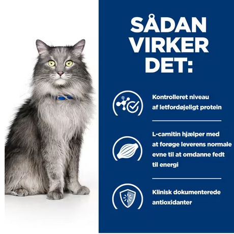 Oplev, hvordan Hill's PRESCRIPTION DIET l/d Liver Care tørfoder til katte med kylling 1,5 kg pose giver enestående leverpleje og fremmer en sund fordøjelse.