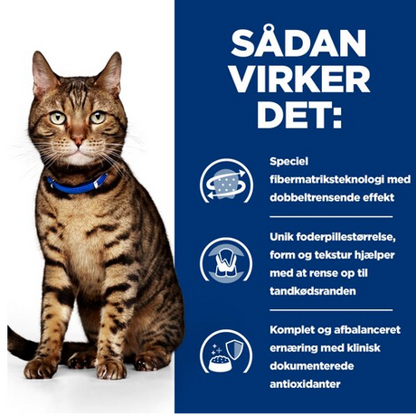 Sadan vikker det - Hill's PRESCRIPTION DIET t/d Dental Care tørfoder til katte med kylling flavor.