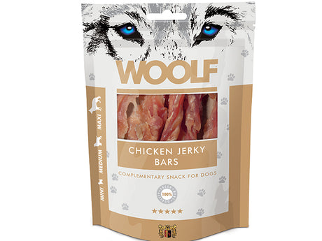 Woolf Chicken Jerky Bars - ingen kunstige tilsætningsstoffer.
Hundegodbidder fra Woolf, kyllinge jerky fra woolf - ingen kunstige tilsætningsstoffer.