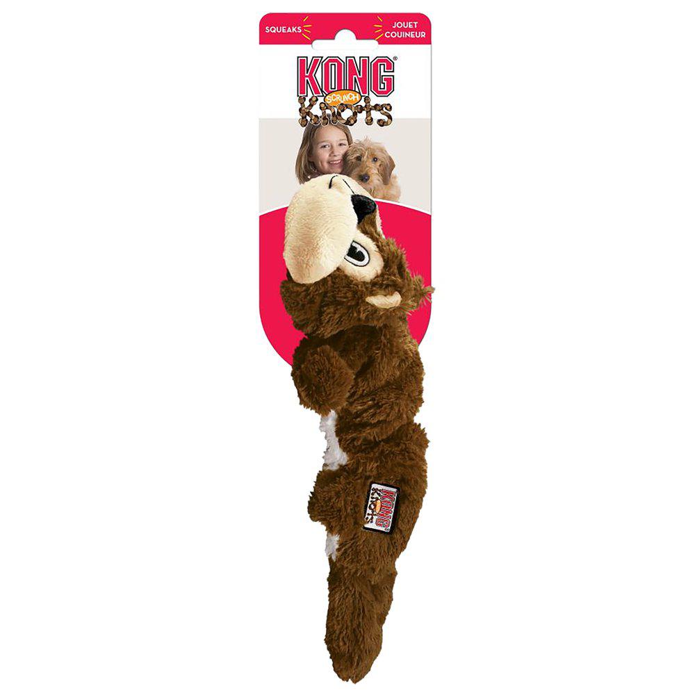 Kong scrunch knots SQUIRREL, solide hundebamser (Medium/Large)