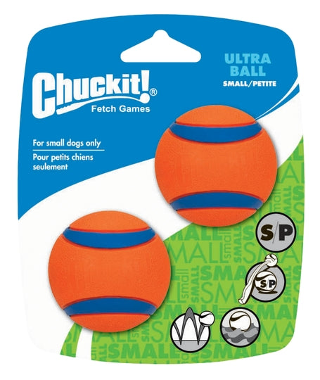 Boldene uden snor blev erstattet med Chuckit Ultra Ball (meget stærk gummi) - Small 2-pak fra Chuckit.