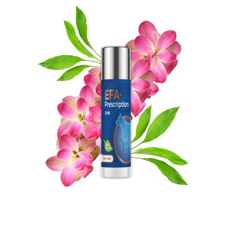 En flaske EFA-Receptpligtig anti-aging serum med tilskudsfoder og essentielle fedtsyrer.