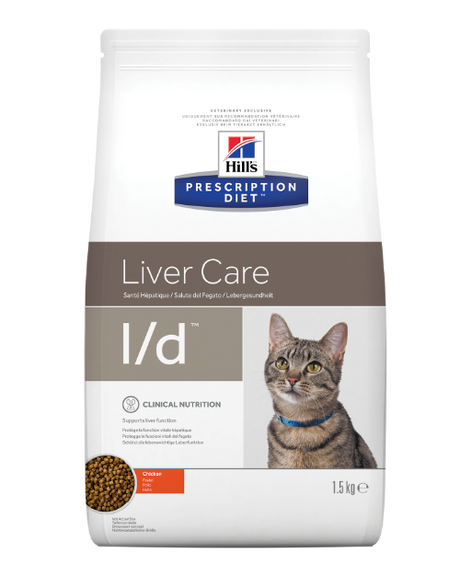 Hill's Prescription Diet l/d kattemad til katte med leversygdomme 1,5kg