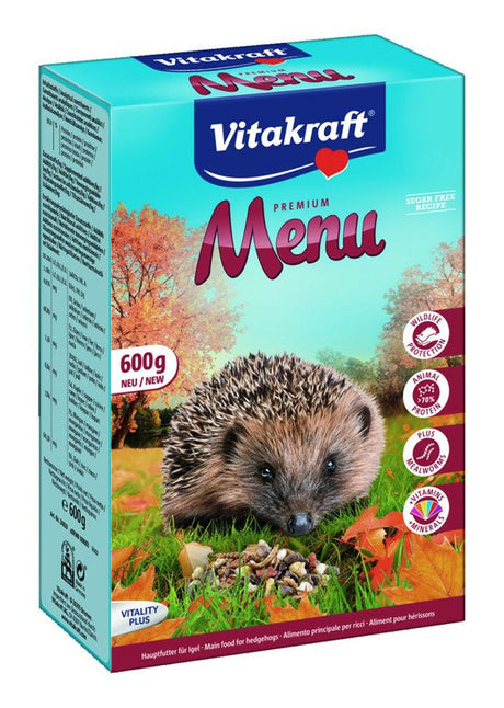 Vitakraft Pindsvinfoder menu.